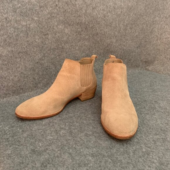 MICHAEL Michael Kors Women's Leather Suede Lottie Bootie Pull On Ankle Boots - Picture 3 of 9